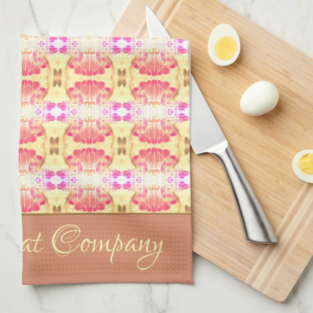 Modern patterned designer tea towel (Quarter Fold)
