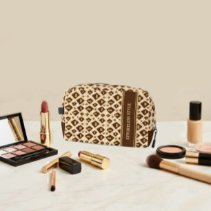 Modern patterned dopp kit