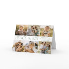 Modern Peace and Joy Green 7 Photo Collage