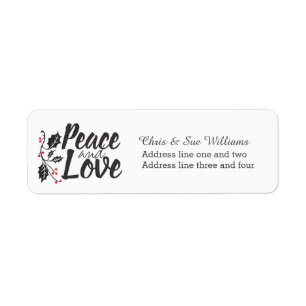 Modern Peace and Love Custom Holiday