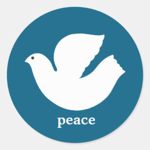 Modern Peace Holiday Envelope Seal