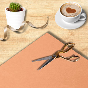 Modern Peach Plain Coloured Birthday Party Wrappin Tissue Paper