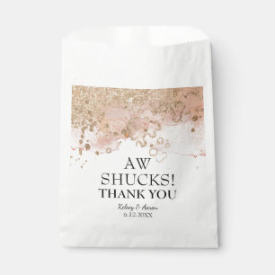 Modern Pearl Beach Oyster Wedding Thank You Favour Bags