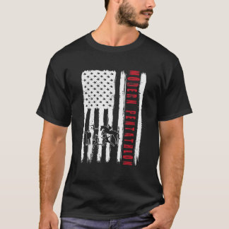modern pentathlon USA team American flag US men wo T-Shirt