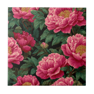 Modern Peonies Ceramic Tiles  For Cosy Interiors