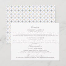 Modern Peonies Floral Wedding Info Enclose Card