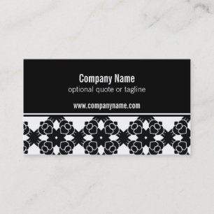Modern Perfection Business Card, Black and White Business Card