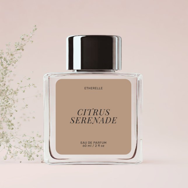 Modern perfume label elegant product sticker (Creator Uploaded)