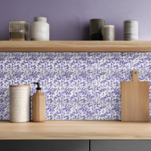 Modern Periwinkle Lavender Geometric Ceramic Tile