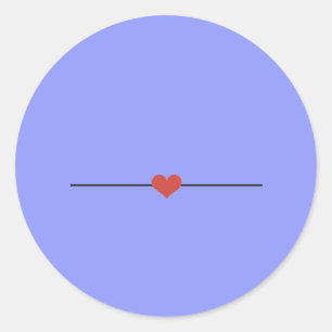 Modern periwinkle make your own  classic round sticker