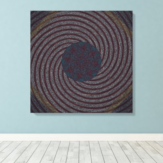 Modern Persian Carpet Pattern Design  Canvas Print (Insitu(Wood Floor))