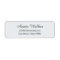 Modern Personal Address Label - Clear Snow White