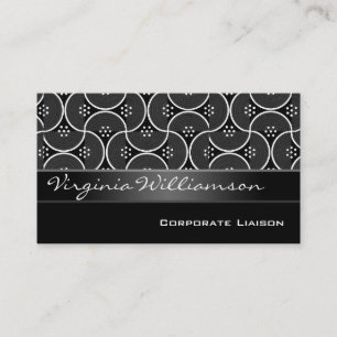 Modern Personal Black Business Cards