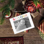 Modern Personal Photo | Colourful XoXoXo Postcard<br><div class="desc">Modern Personal Photo | Colourful XoXoXo</div>