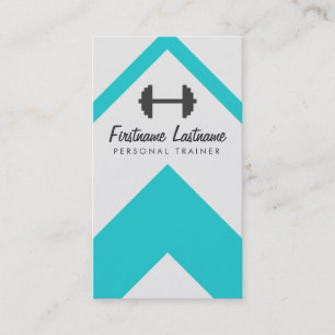 Modern Personal Trainer & Fitness Business Card