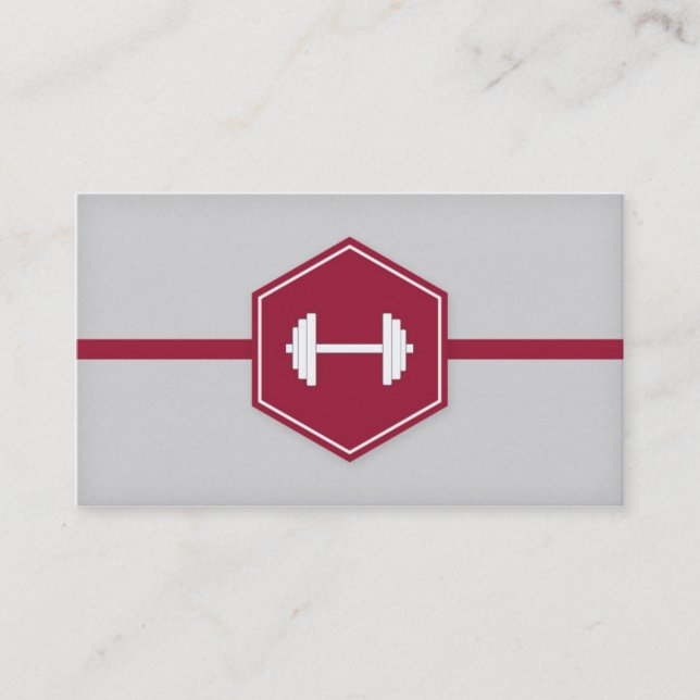 Modern Personal Trainer Fitness Business cards (Front)