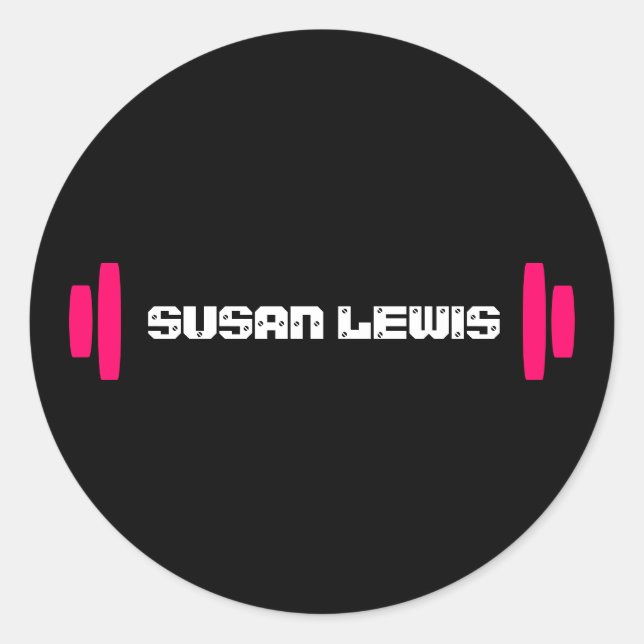 Modern Personal Trainer Sticker (Front)