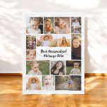 Modern Personalised 16 Photo Collage Custom Colour Fleece Blanket<br><div class="desc">The Modern Personalised 16 Photo Collage Custom Colour Fleece Blanket offers a unique way to celebrate memories. Featuring 16 of your favourite photos arranged in a stylish collage, this blanket adds a personal touch to your home decor. You can customise the background colour to match your style, making it a...</div>