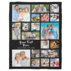 Modern Personalised 19 Photo Collage Black