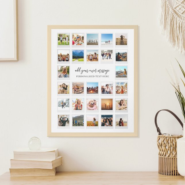 Modern Personalised 27 Pictures Photo Collage Poster (Creator Uploaded)