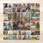 Modern Personalised 49 Photo Collage Jigsaw Puzzle<br><div class="desc">Create your own personalised photo collage puzzle featuring 49 of your favourite pictures.</div>