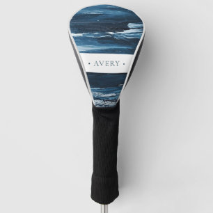 Modern Personalised Abstract Golf Head Cover