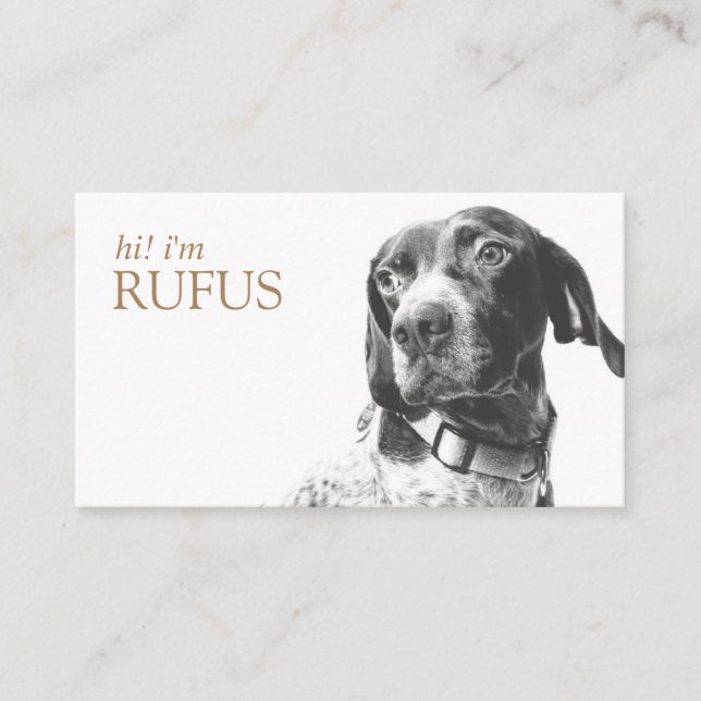 Modern Personalised Add Your Photo QR Code Busines Business Card (Front)