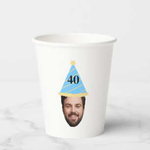 Modern Personalised Any Birthday Decorations with  Paper Cups
