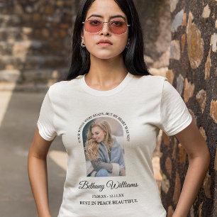 Modern Personalised Arch Photo Memorial T-Shirt