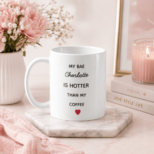 Modern Personalised Bae Coffee Mug