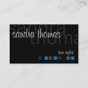 Modern Personalised - Blue Business Card
