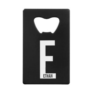 Modern Personalised Bold Monogram and Name