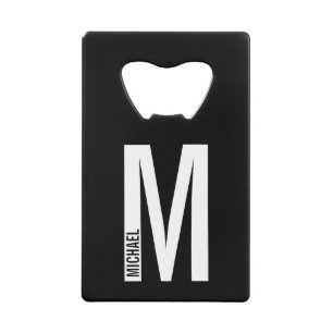 Modern Personalised Bold Monogram and Name