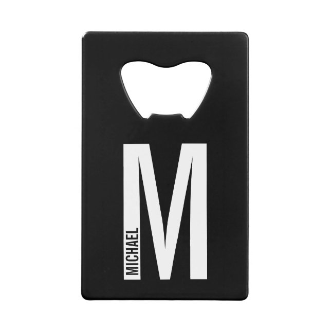 Modern Personalised Bold Monogram and Name (Front)