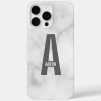 Modern Personalised Bold Monogram and Name