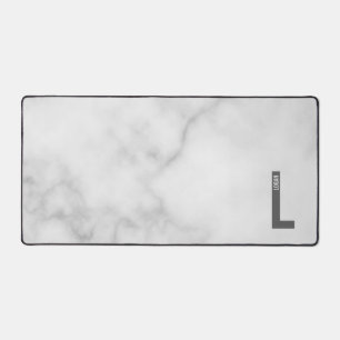 Modern Personalised Bold Monogram and Name Desk Mat