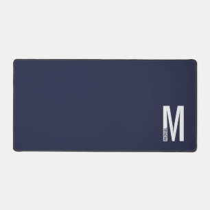Modern Personalised Bold Monogram and Name Desk Mat