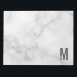 Modern Personalised Bold Monogram and Name Notepad<br><div class="desc">Modern Monogram Design featuring personalised monogram letter "M" and name in modern bold sans serif font style.</div>