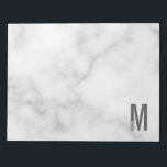 Modern Personalised Bold Monogram and Name Notepad<br><div class="desc">Modern Monogram Design featuring personalised monogram letter "M" and name in modern bold sans serif font style.</div>