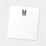 Modern Personalised Bold Monogram and Name Notepad<br><div class="desc">Modern Monogram Design featuring personalised monogram letter "M" and name in modern bold sans serif font style.</div>