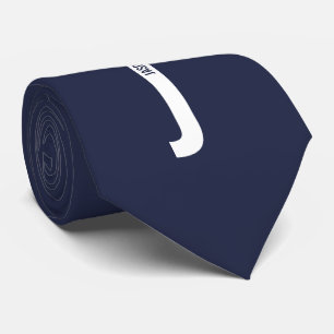 Modern Personalised Bold Monogram and Name Tie