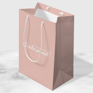 Modern Personalised Bridesmaid Proposal Medium Gift Bag