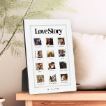 Modern Personalised Couple Love Story Photo Plaque<br><div class="desc">Modern Personalised Couple Love Story Photo plaque</div>