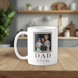Modern Personalised Dad Photo Coffee Mug