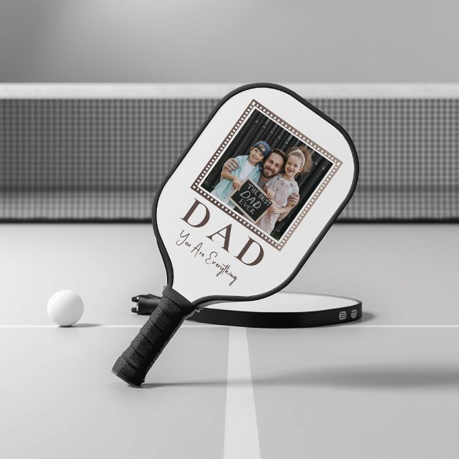 Modern Personalised Dad Photo Pickleball Paddle (Creator Uploaded)