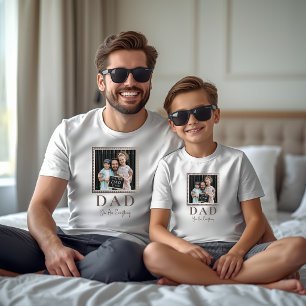 Modern Personalised Dad Photo T-Shirt