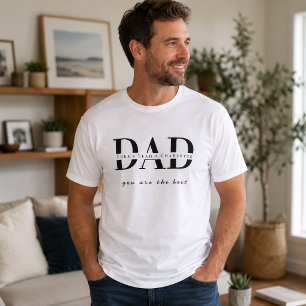 Modern Personalised DAD T-Shirt