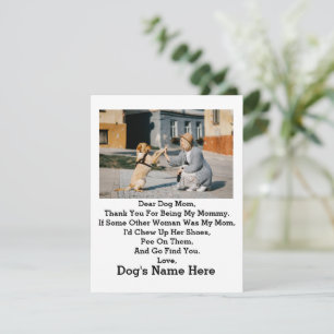 Modern Personalised Dog Mum Mothers day photo