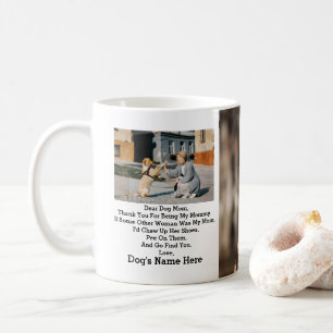 Modern Personalised Dog Mum Mothers day photo gift Coffee Mug