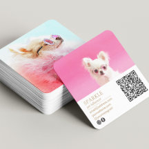 Modern Personalised Double Photo Scannable QR